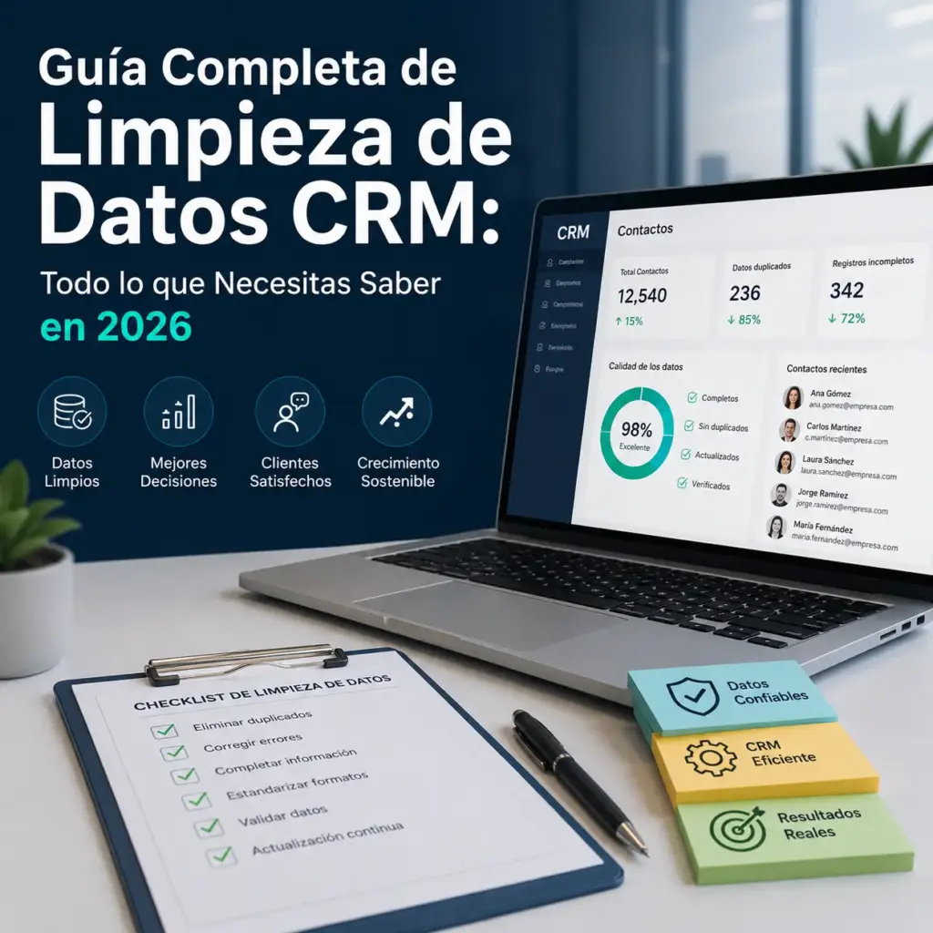 limpieza de datos CRM - Guía completa 2026. Validata